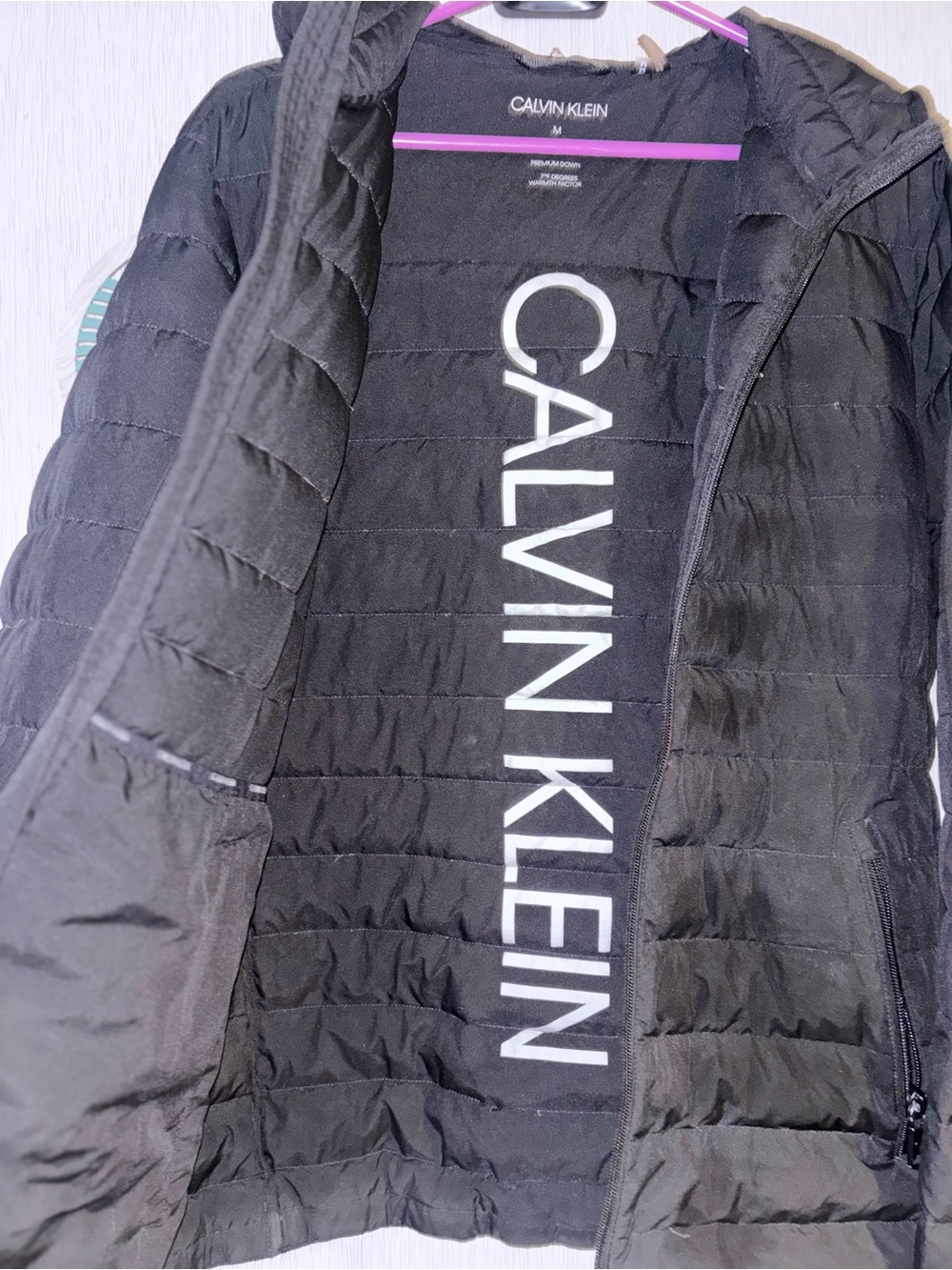 Calvin Klein Black Packable Down Jacket